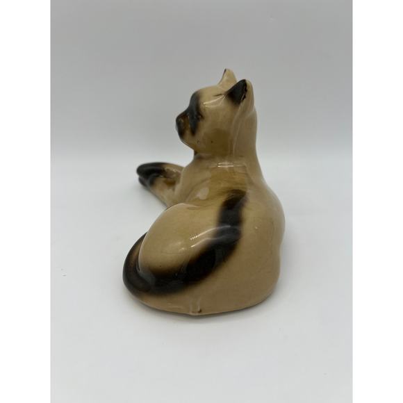 Vintage Siamese Cat Porcelain Figurine 4056 MCS Made in Brazil - Picture 4 of 10